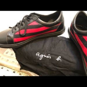 Men’s Agnes B lace up sneakers size 44 (US 10)